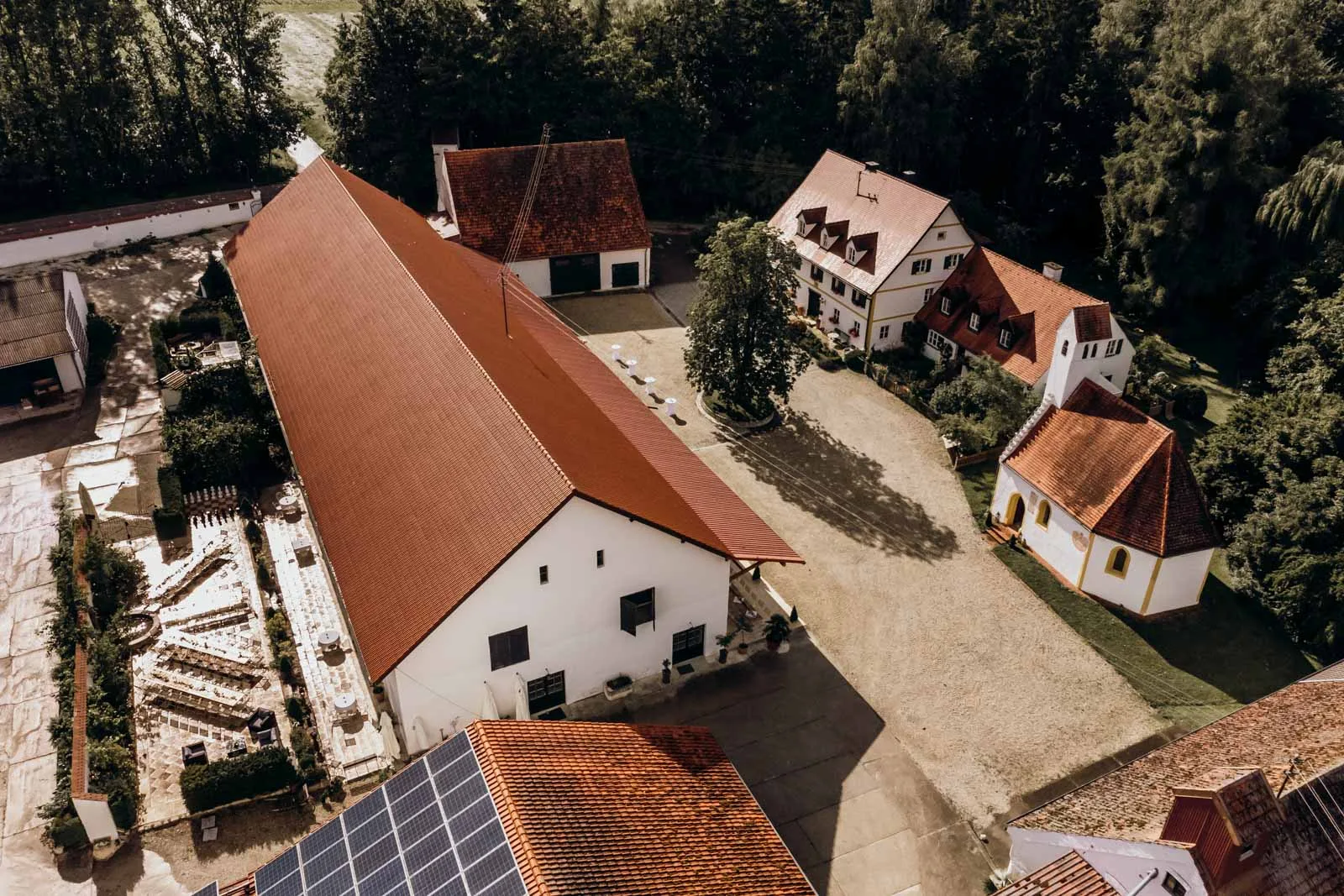 Außenflächen der Eventlocation Sickertshofen